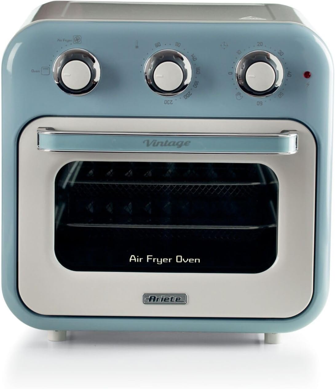 مایکروفر آریته ایتالیا مدل Ariete Vintage Air Fryer| هوا پز دارای نور داخلی | رنگ آبی | طراحی کلاسیک و پخت کم چرب